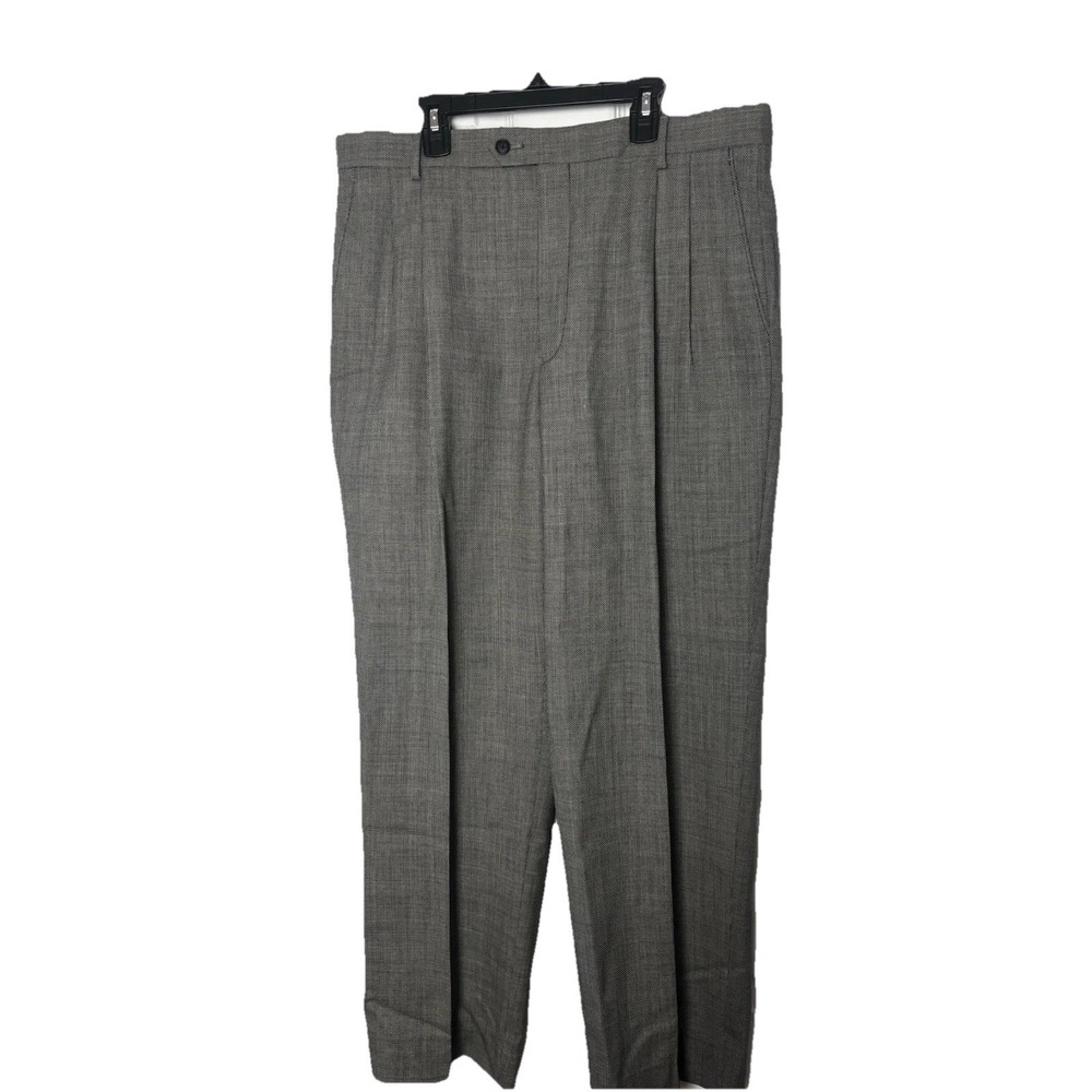 DANIEL GRAY TRAVEL CONCEPTS TRIO Mens 35x29.5 Gray Houndstooth Dress‎ Pants